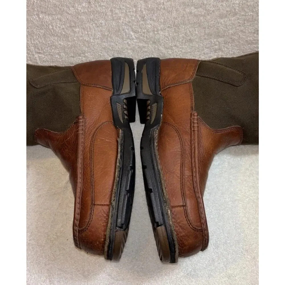 Georgia Brown Boots Waterproof Pull-on SnaKe Guard Men 14” Size 11.5 M